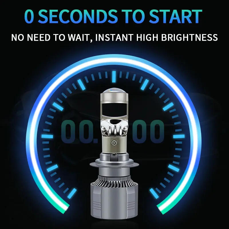 H7 H4 H11 Лампа Для Фар Проектора С Двойным Светодиодом 300000 Мини-проектор Lm
