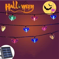 12m 100led bat solar light string outdoor fairy lights waterproof for christmas holiday party decoration