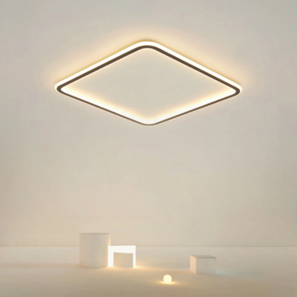 

LED Interior Lighting Energy Saving Flush Mount Ceiling Light Brightness Easy Installation Durable Dimmable for Bedroom Bathroom
