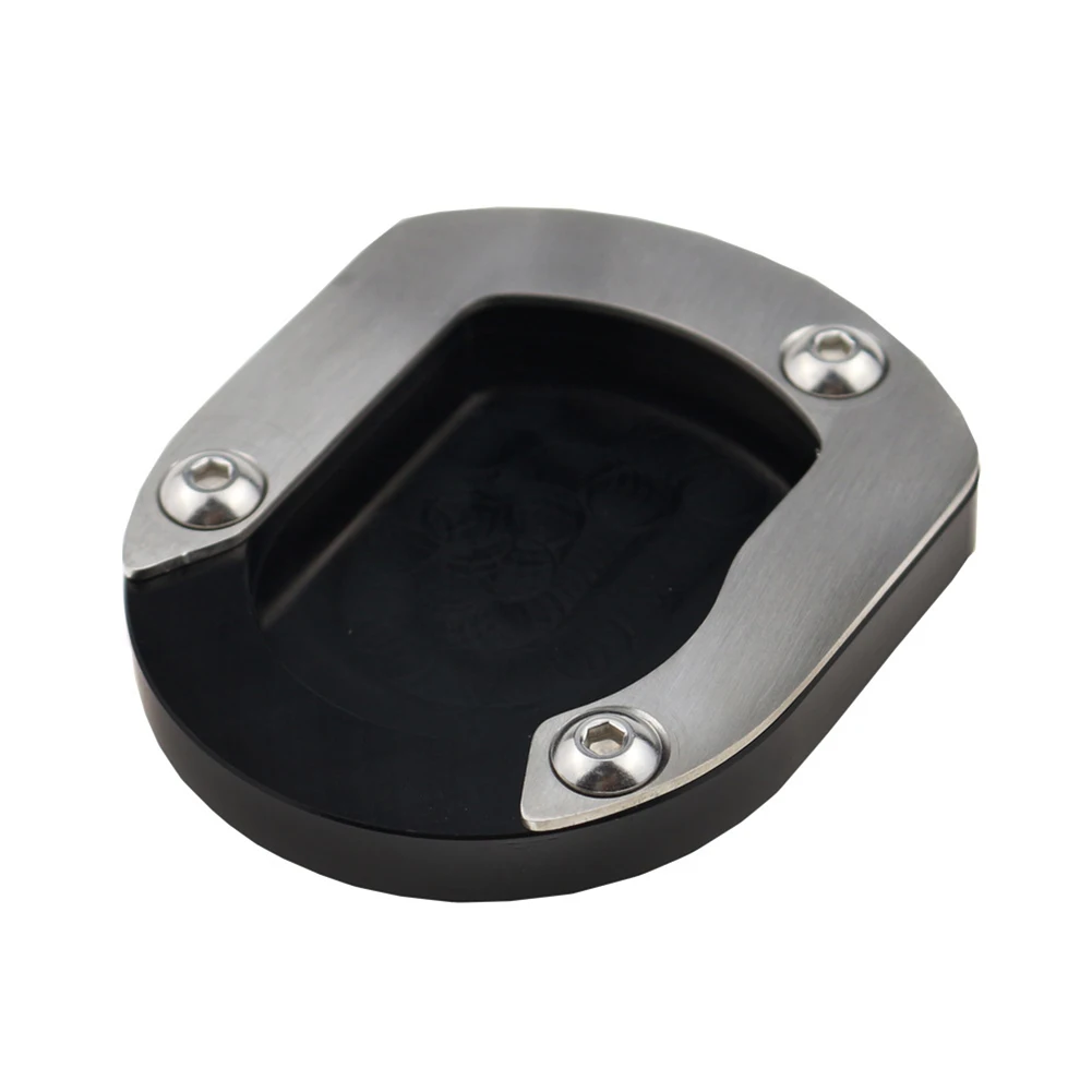 

Accessories Extension Pad Pad Stainless Steel Stand Foot CNC Aluminum Foot Pad Side Kick Silver Black For TENERE 2008-2018