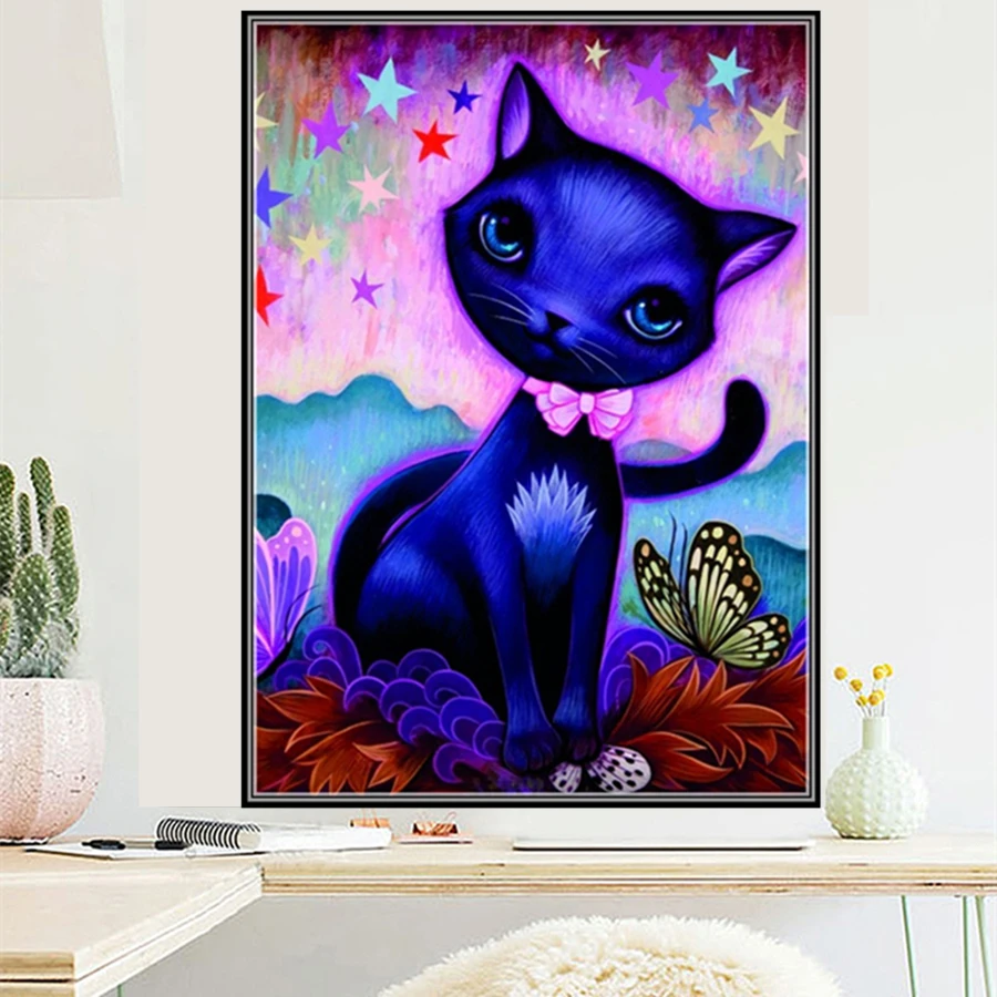 

DIY 5D Diamond Painting Animal Series Kit Lovely Full Drill Square Embroidery Mosaic Art Picture Of Rhinestones Home Decor Gifts