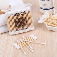 500pcs double ended cotton swab cosmetic cotton swab sterile baby cleaning ear nose cotton swab multifunctional cleaning stick