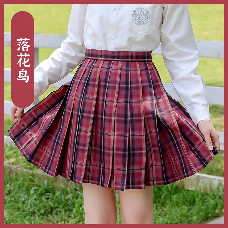 

Юбка-мини плиссированная летняя в клетку, с высокой талией