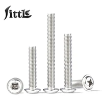 550 pcs m3 m4 m5 m6 304 stainless steel cross recessed round head screw with washers with meson bolts machine screws parafuso