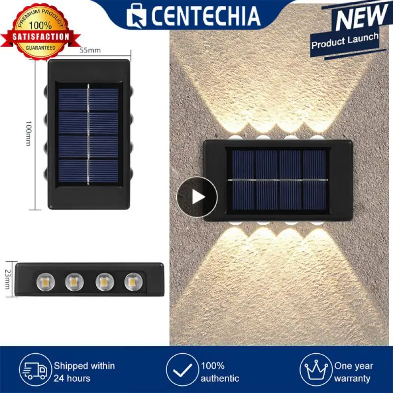 

Solar Wall Lamp Outdoor Waterproof Up And Down Luminous Lighting