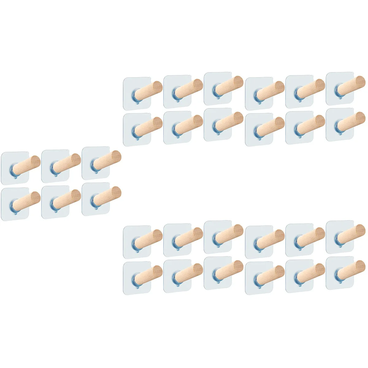 

30 pcs Replacement Adhesive Wall Hooks Multipurpose Traceless Hooks Adhesive Hook Hooks For Hanging