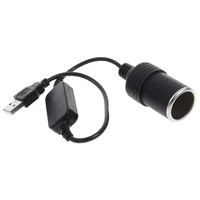 5v 2a usb port to 12v 8w car cigarette lighter socket adapter converter for car