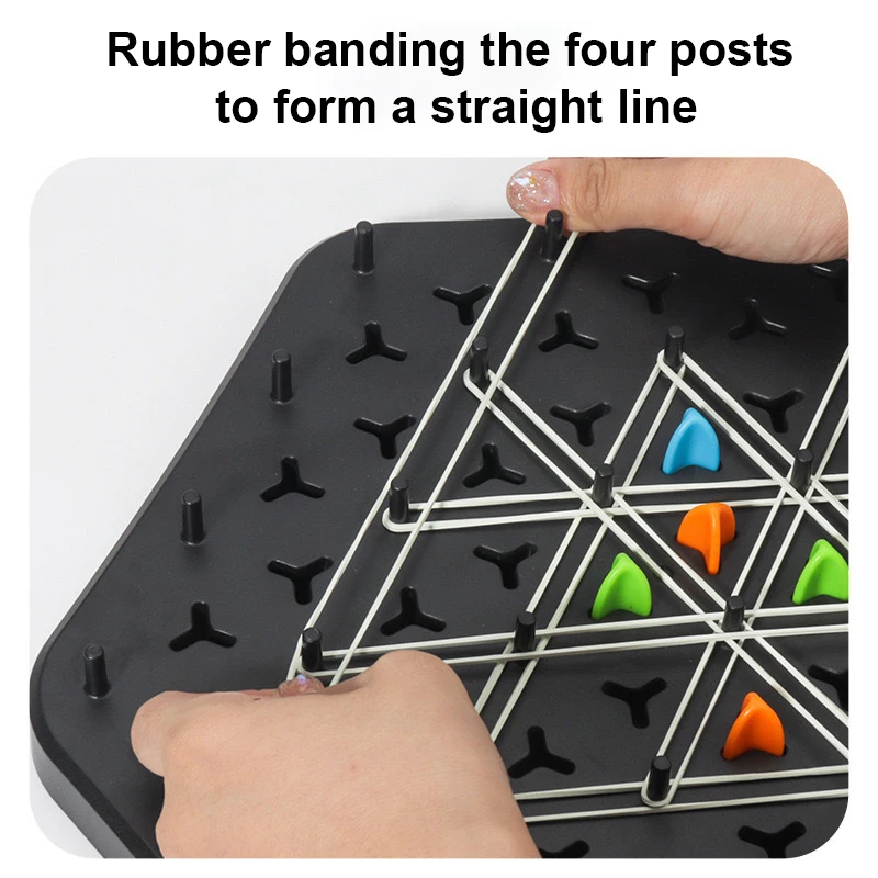 Настольная игра треугольной формы с веревкой новые шахматы искусственным