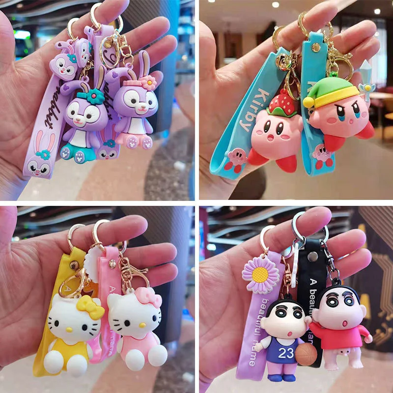 

Star Kabi Epoxy Keychain Cute Doll Keychain Pendant School Bag Ornaments Cartoon Star Dailu Keychain Decoration Wholesale