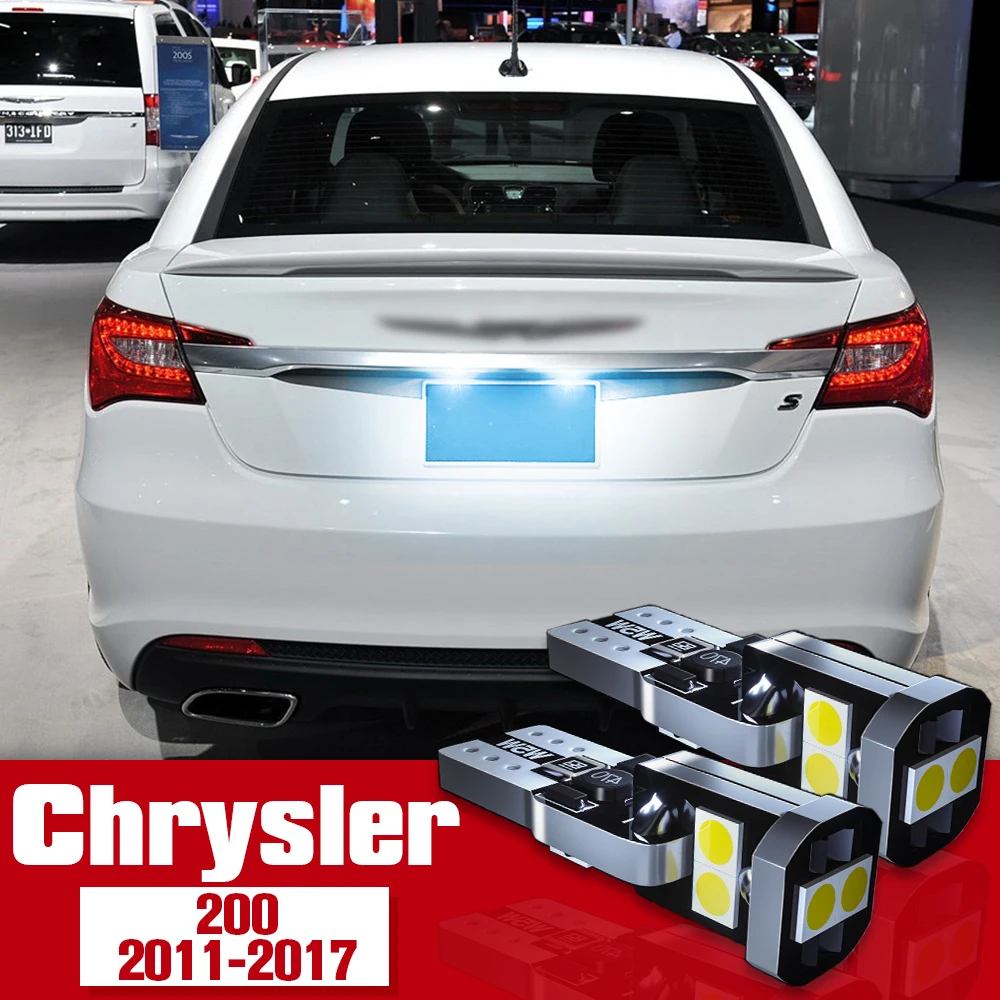 

2pcs License Plate Light Accessories LED Bulb Lamp For Chrysler 200 2011-2017 2012 2013 2014 2015 2016