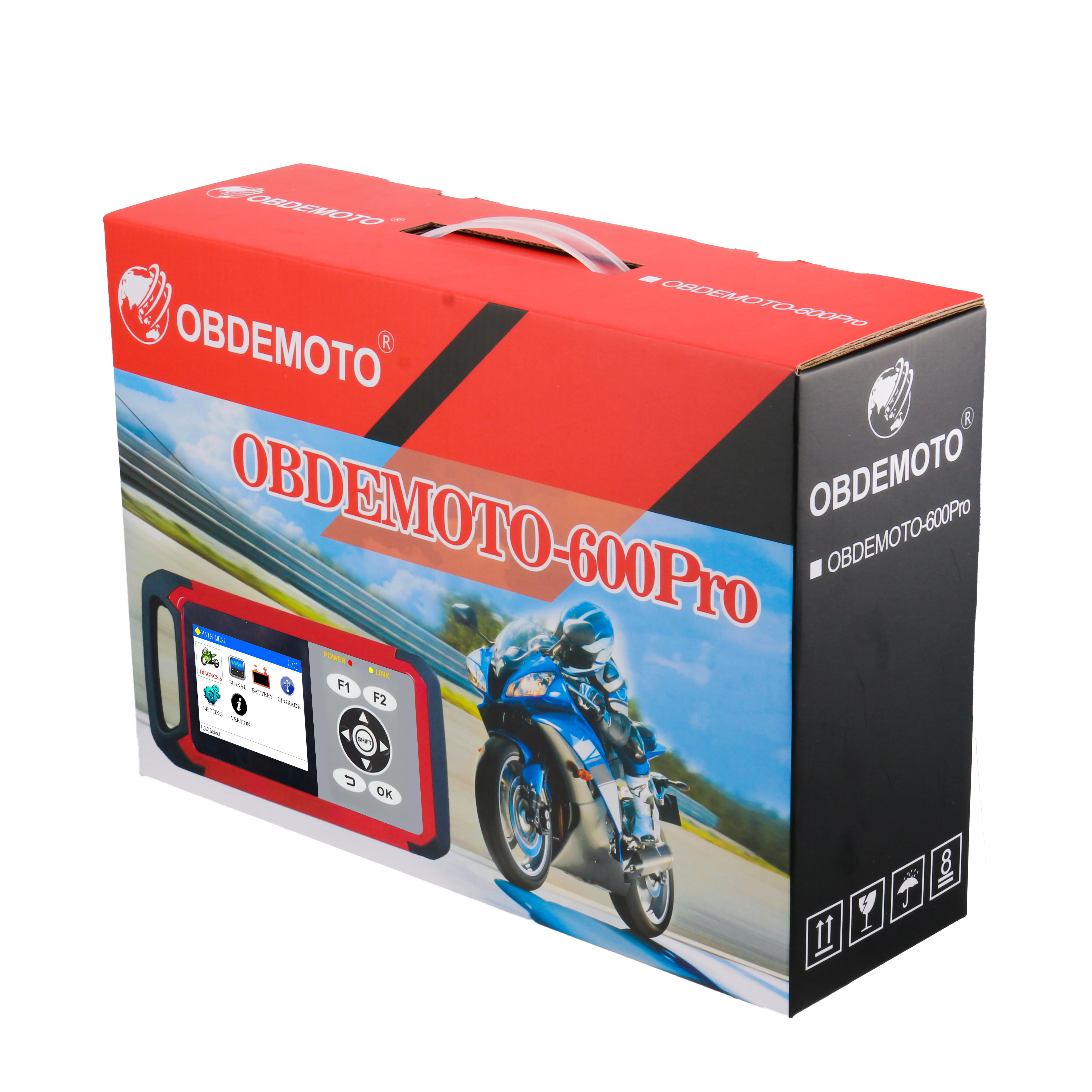 Портативный диагностический сканер для мотоцикла OBDEMOTO 600 pro