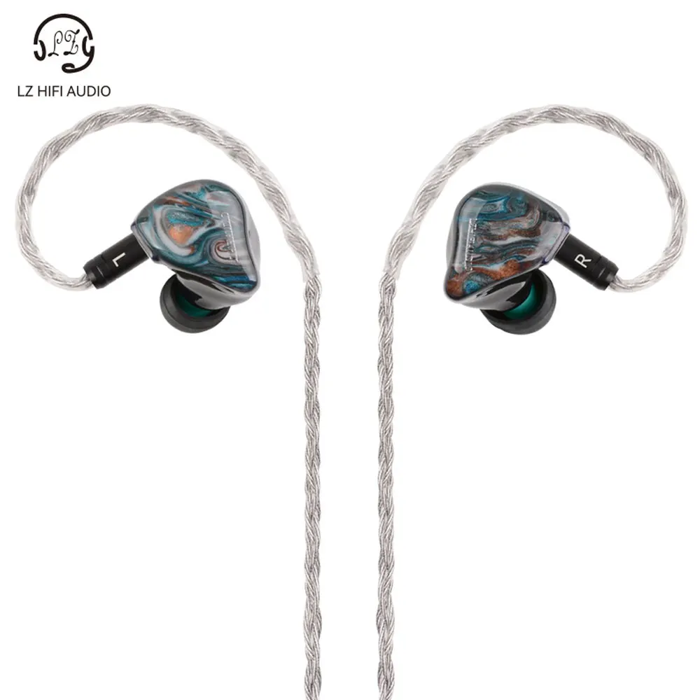

LZ A4 PRO Проводные Hi-Fi наушники-вкладыши IEMs 1 шт. диафрагма DD + 3 Knowles BA Гибридный полимер Hedphone со съемным аудиокабелем