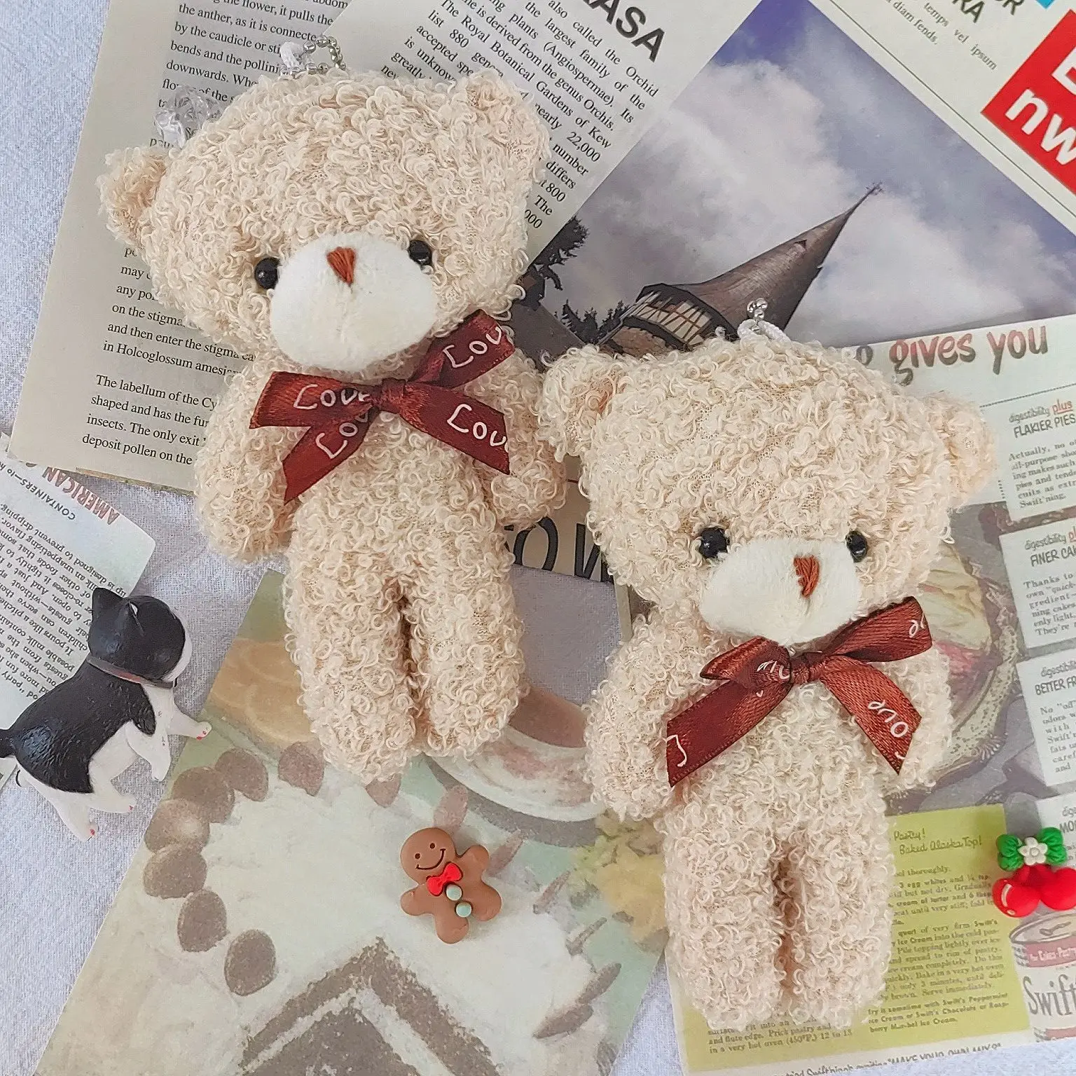 

12 см медведь, мягкие плюшевые игрушки, Детский милый брелок для платья, подвеска, подарки, декор для дня рождения, свадьбы, вечеринки, 1 шт.