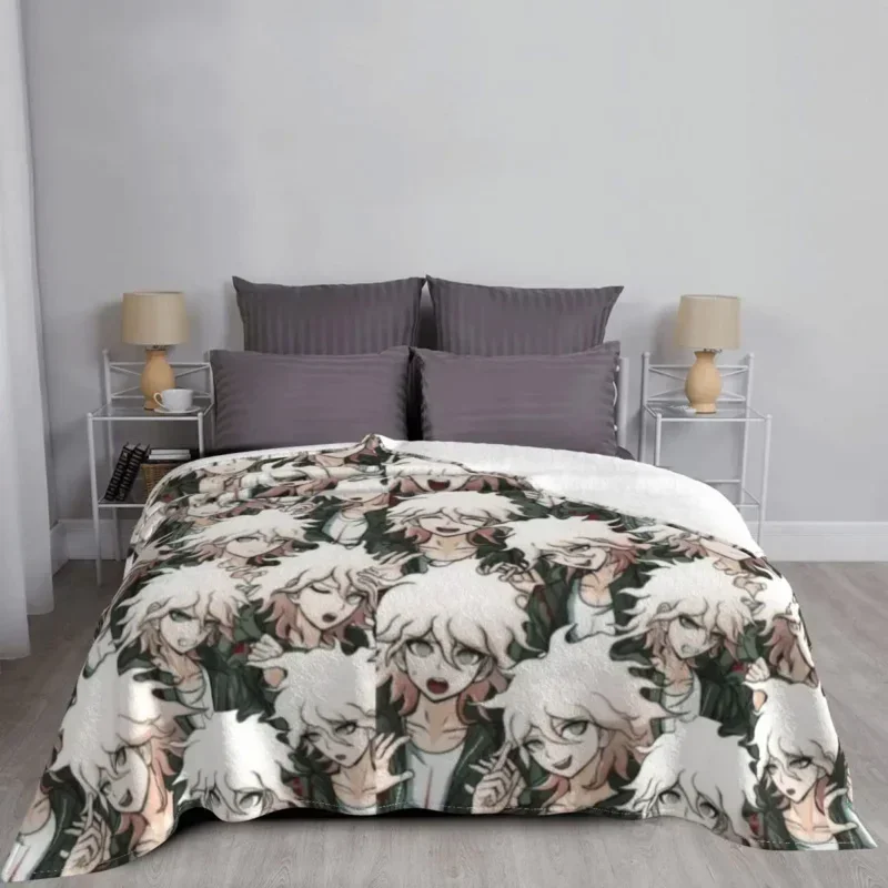 Фланелевое Одеяло Nagito komaeda с надписью hope Danganronpa забавные Пледы для кровати дивана