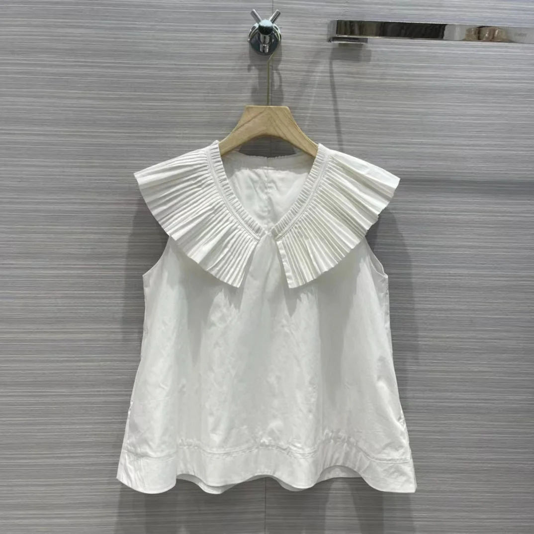 

Fyion Fashion Luxury Blouse 2022 Summer Spring New Design Women Runway White / Black High Quality Blouse