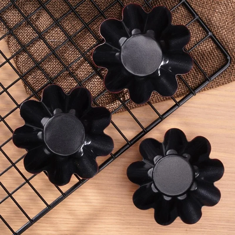 

5Pcs Muffin Mold Cupcake Pans Non-stick Scentless High Carbon Steel Eco-friendly Egg Tart Mold for Home Bakeware