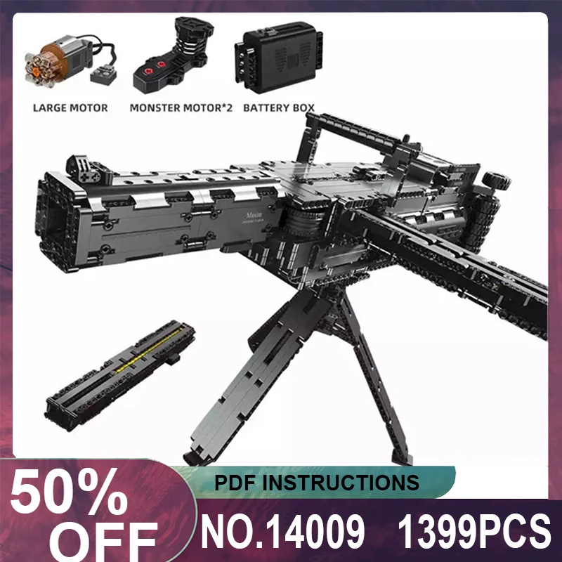 Форма King 14009 MOC техническая максимум модель пистолета строительные блоки кубики