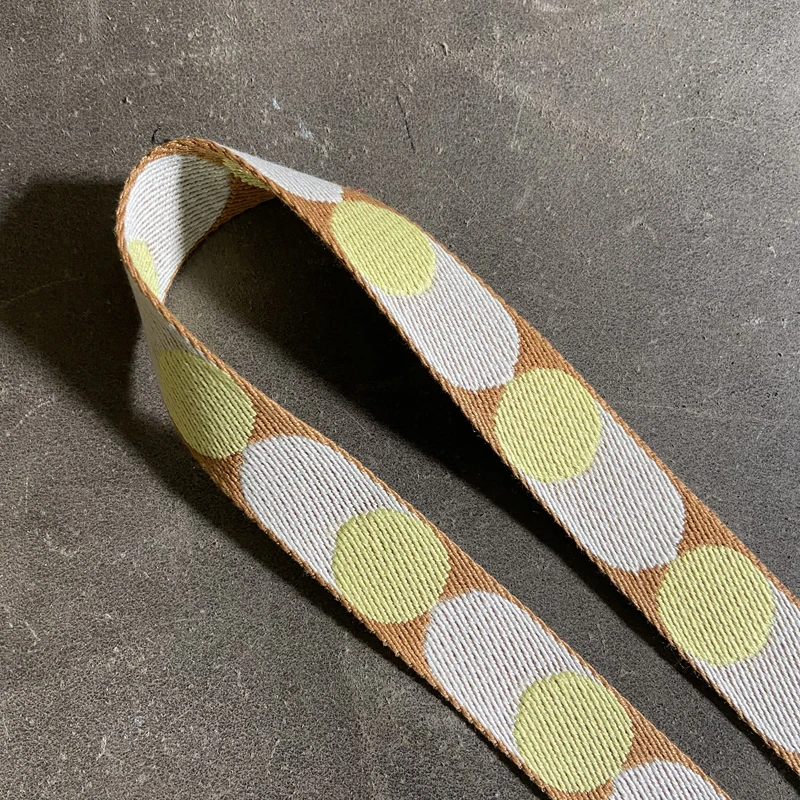 Evelyn Bag Belt Customization/Cowhide Material Bag Belt Shoulder/One-inch Wide Polka-dot Pattern Shoulder Strap