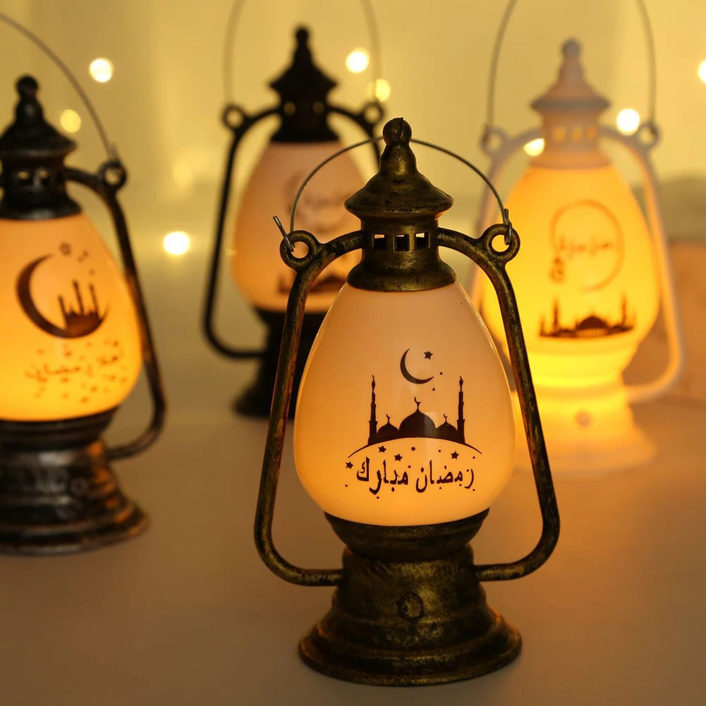 

2022 EID MUBARAK LED Wind Lights Ramadan Decorations for Home Pony Lanterns Lamp Ornament Ramadan Kareem Gifts Eid Al Adha Decor