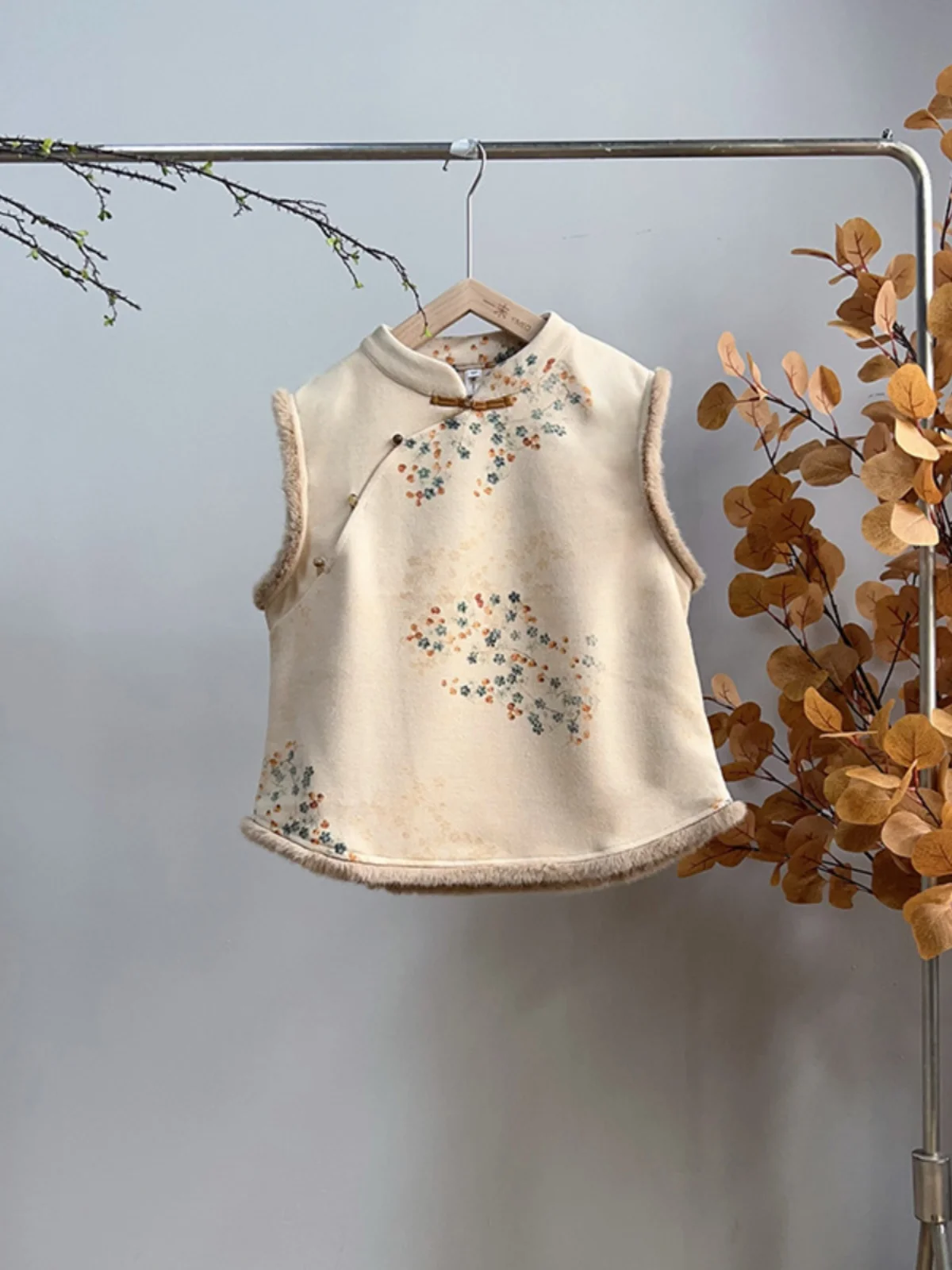 Новая китайская осенне-зимняя одежда маленький жилет в национальном стиле