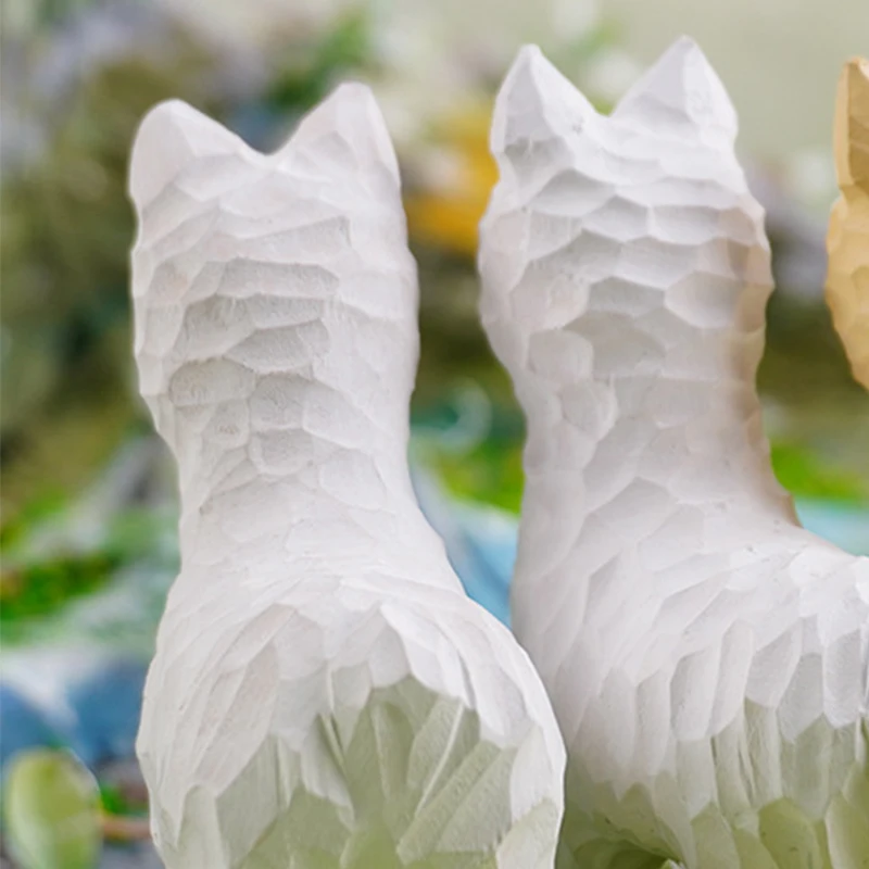 Деревянное украшение в виде животного статуя ручной работы домашний декор