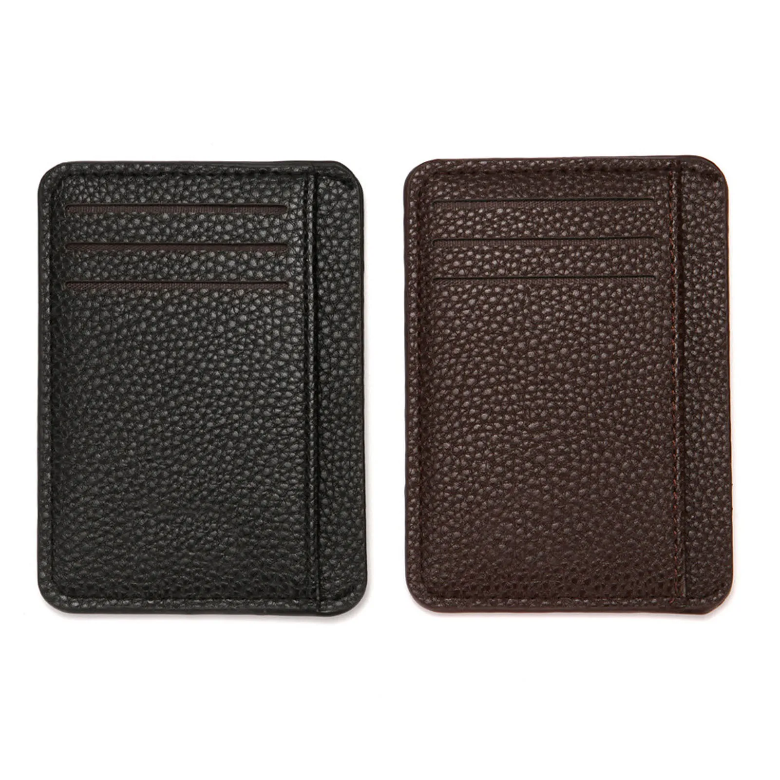 

Slim PU Leather Mini Wallet Portable Multipurpose Credit ID Card Holder for Women Men Money Organizer Coin Purse Case Gift