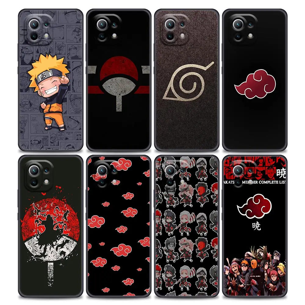 

Anime Naruto Akatsuki Itachi Uchiha Luxury Phone Case for Xiaomi Mi 11i 11 11X 11T Poco X3 NFC M3 Pro F3 GT M4 Soft Silicone