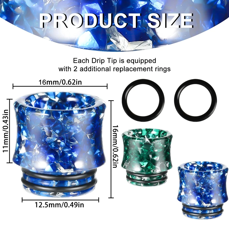 Замена коннектора Resin 810 Diamonds типа Waist для моделей Ice Maker Coffee Mod Machine подходит для баков Tfv8 и Tfv12.