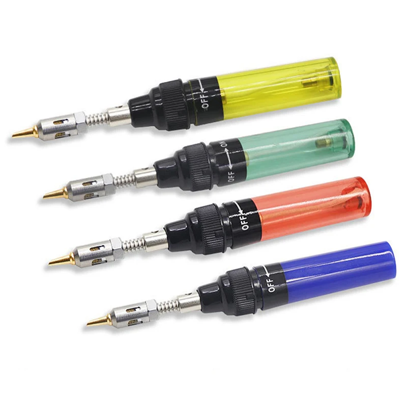 

8ml 3 In 1 Portable Soldering Iron Kit 1300 Celsius Welding Pen Burner Blow Torch Gas Soldering Iron Cordless Butane Tip Tool