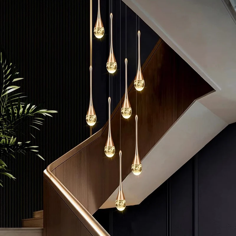 

Pendant Lamp Led Art Chandelier Nordic home stair living and dining Light Room Decor ceiling indoor lighting kitchen accessories