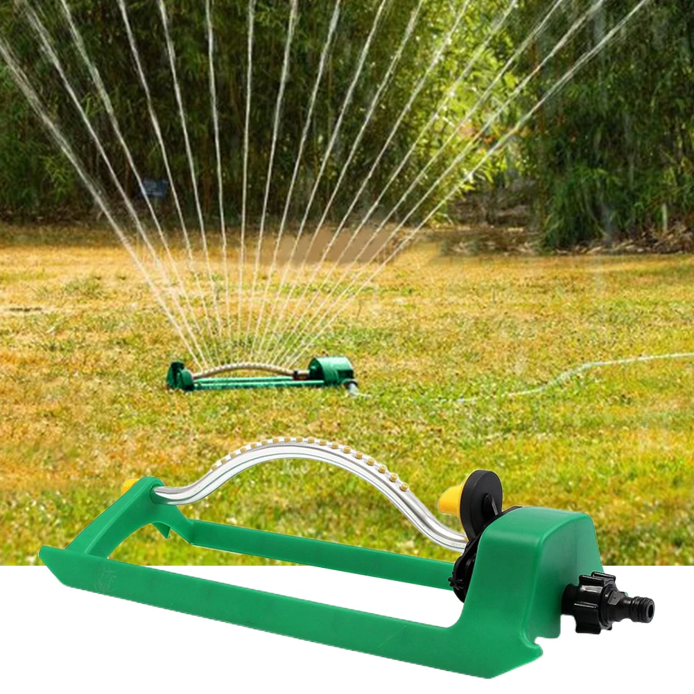

Lawn Sprinkler Rustproof Oscillating Garden Sprinkler 18 Hole Nozzles Greening Sprinkler for Cooling/Lawn/Agriculture Irrigation