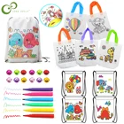 Детский сад ручная роспись DIY Рисование обучающие игрушки для детей сумка для граффити Акварельная ручка Алмазные материалы подарок для детей WYW