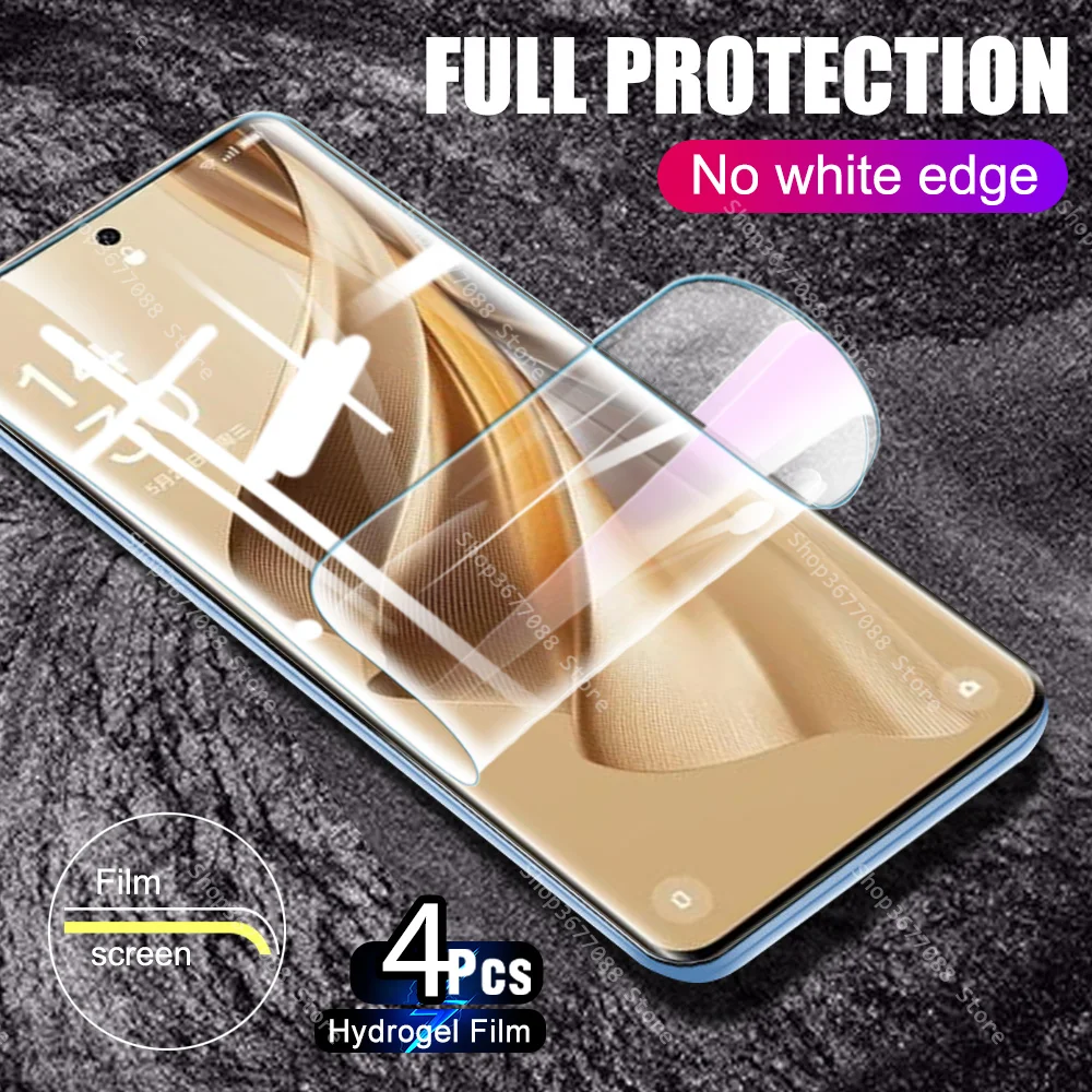 

4Pcs Soft Screen Protector For Oppo Reno10 Pro+ 5G Clear Hydrogel Film Not Glass Orro Appo Reno 10 Pro Plus 10Pro Reno10Pro 2023