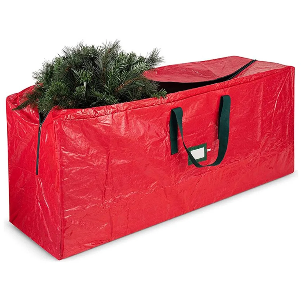 

Christmas Tree Storage Bag Polyethylene Red/Green Storage Bag Dustproof Cover Protect Waterproof Large-Capacity