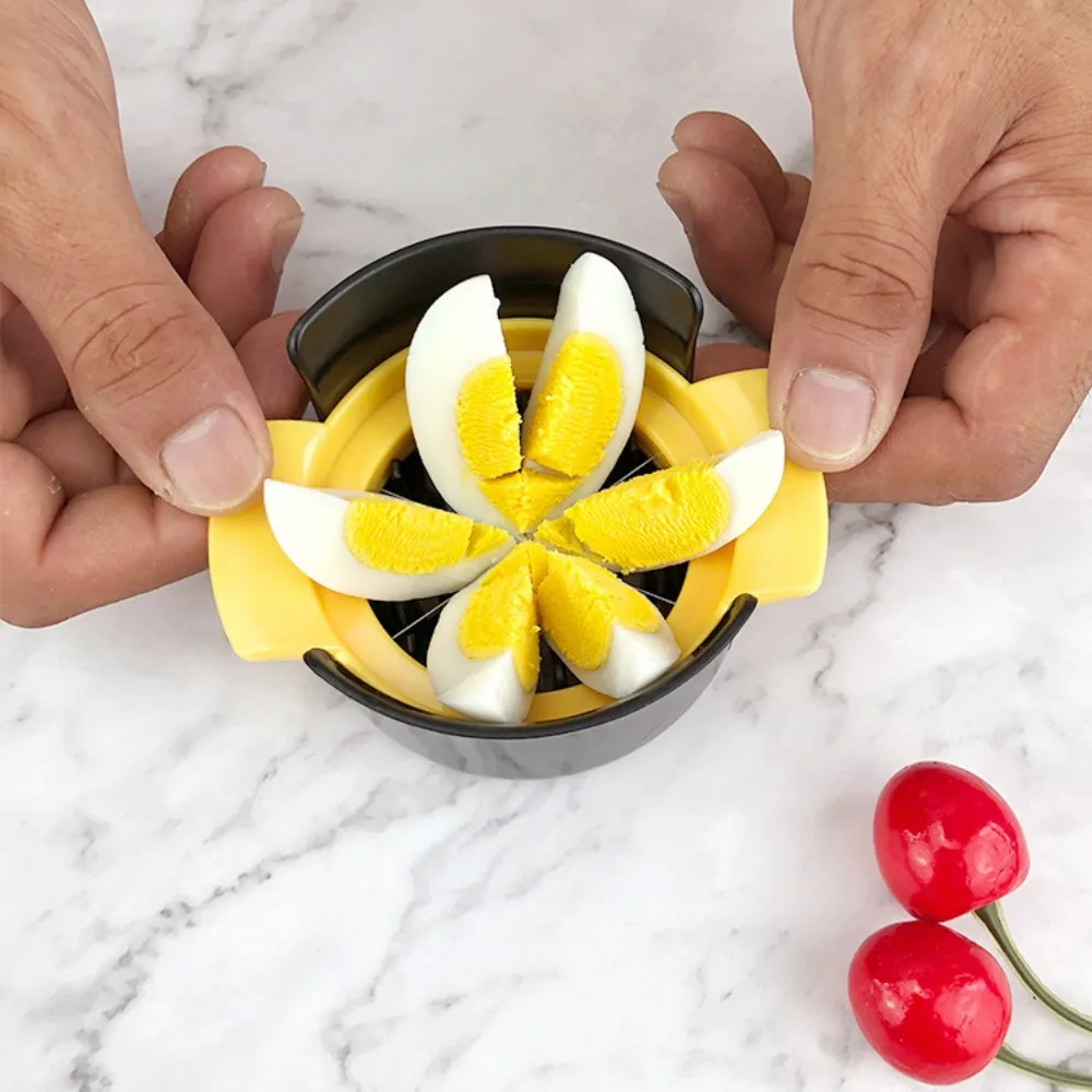 3 в 1 портативный нож для яиц нержавеющая сталь резки форма форме цветка обед