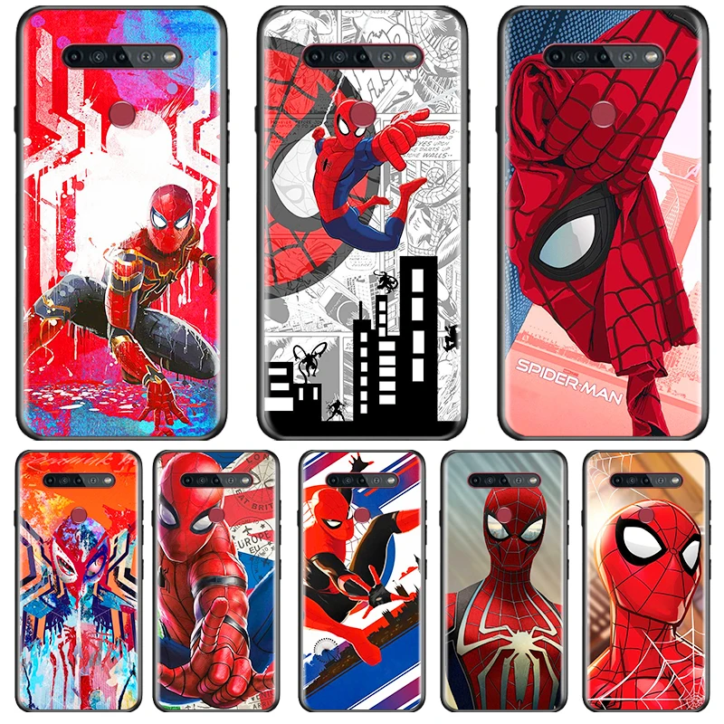 

Marvel Avengers Spider-Man Phone LG K92 K42 K22 K71 K61 K51S K41S K30 K20 2019 Q60 V60 V50S G8S G8 X Silicone TPU Cover