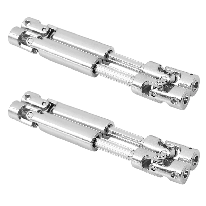 

4Pcs Scx10 Steel Universal Drive Shaft With Cvd 90-115Mm For 1/10 Scale Models Rc Car Axial Crawler Tf2 Trx4