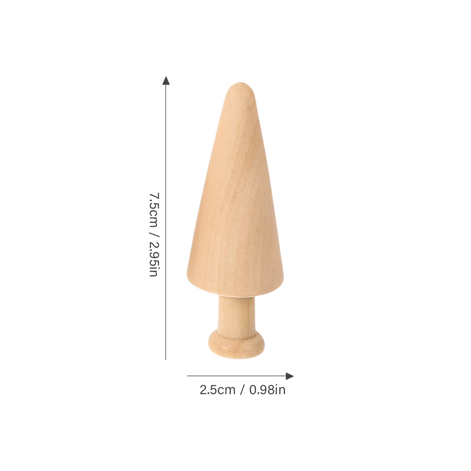 20 шт. креативные материалы ручной работы мини-деревянные елки поделки украшения