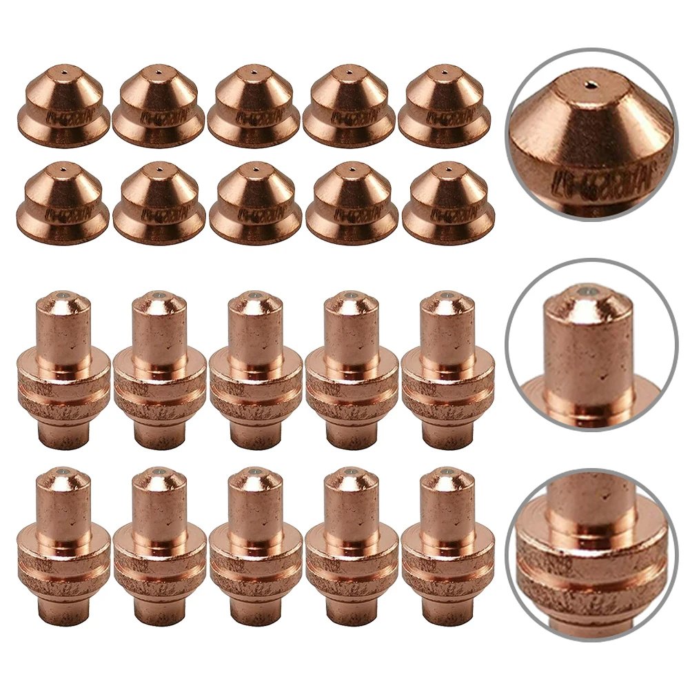 

20pcs 020220 Plasma Electrode Short Tip Kit 120219 0.8mm 25A For Max 20 PAC110 Torch Anti-aging 120219 Short Nozzle Welding Part