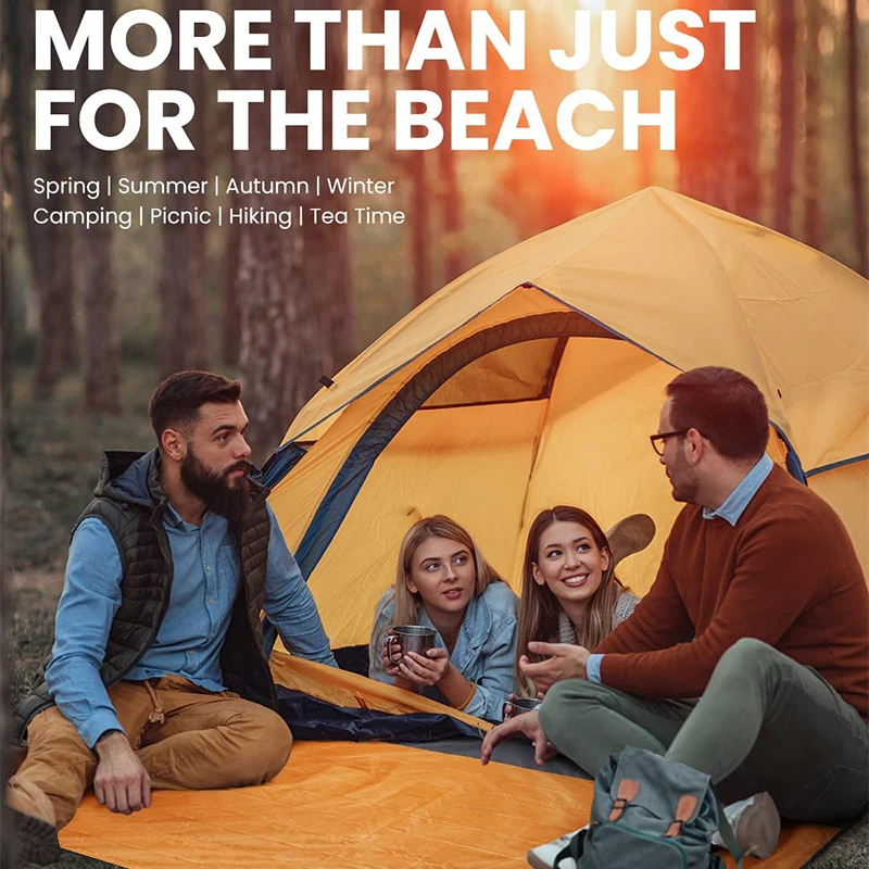 

2 х2, 1 м, водонепроницаемое карманное пляжное одеяло, складной коврик для кемпинга, матрас, портативный легкий коврик, уличный коврик для пик...