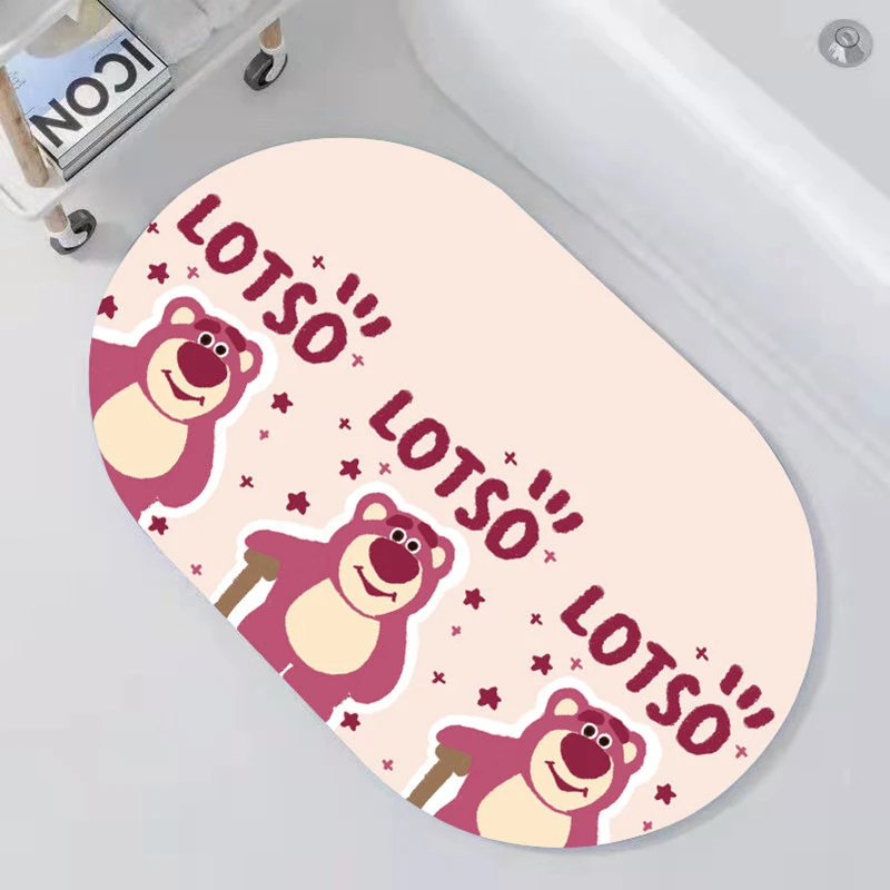 

Приятный бархатный ковер Disney с мультяшным рисунком, украшение для спальни и девочки, впитывающий нескользящий коврик для ванной комнаты с к...