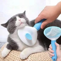 cat comb pets massage comb cat dog grooming brush self cleaning slicker brush for hair shedding and grooming pet supplies