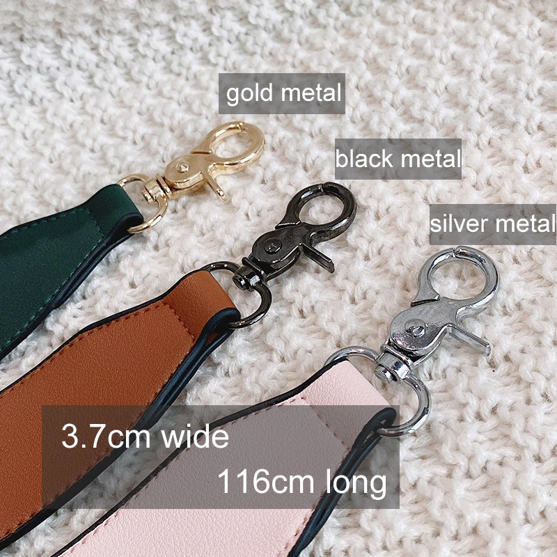Leather Bag Strap Women Shoulder Crossbody Bag Belt Adjustable Wide Strap Bag Part Accessories Female Messenger Bag Strap