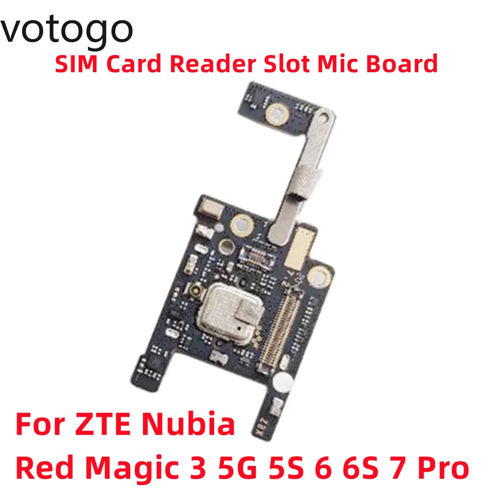 

Оригинальный Ремонт для ZTE Nubia Red Magic 3 3S 5G 5S 6 6S Pro SIM кардридер слот микрофон плата NX659J NX669J гибкий кабель