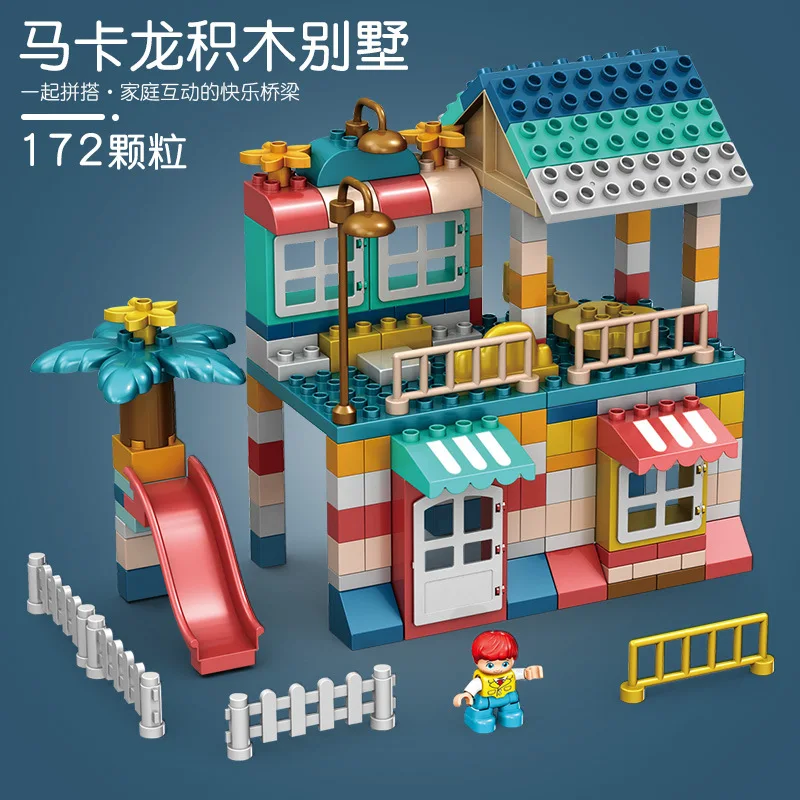 Конструктор большой размер совместимый с LegoINGlys городской дом крыша большие