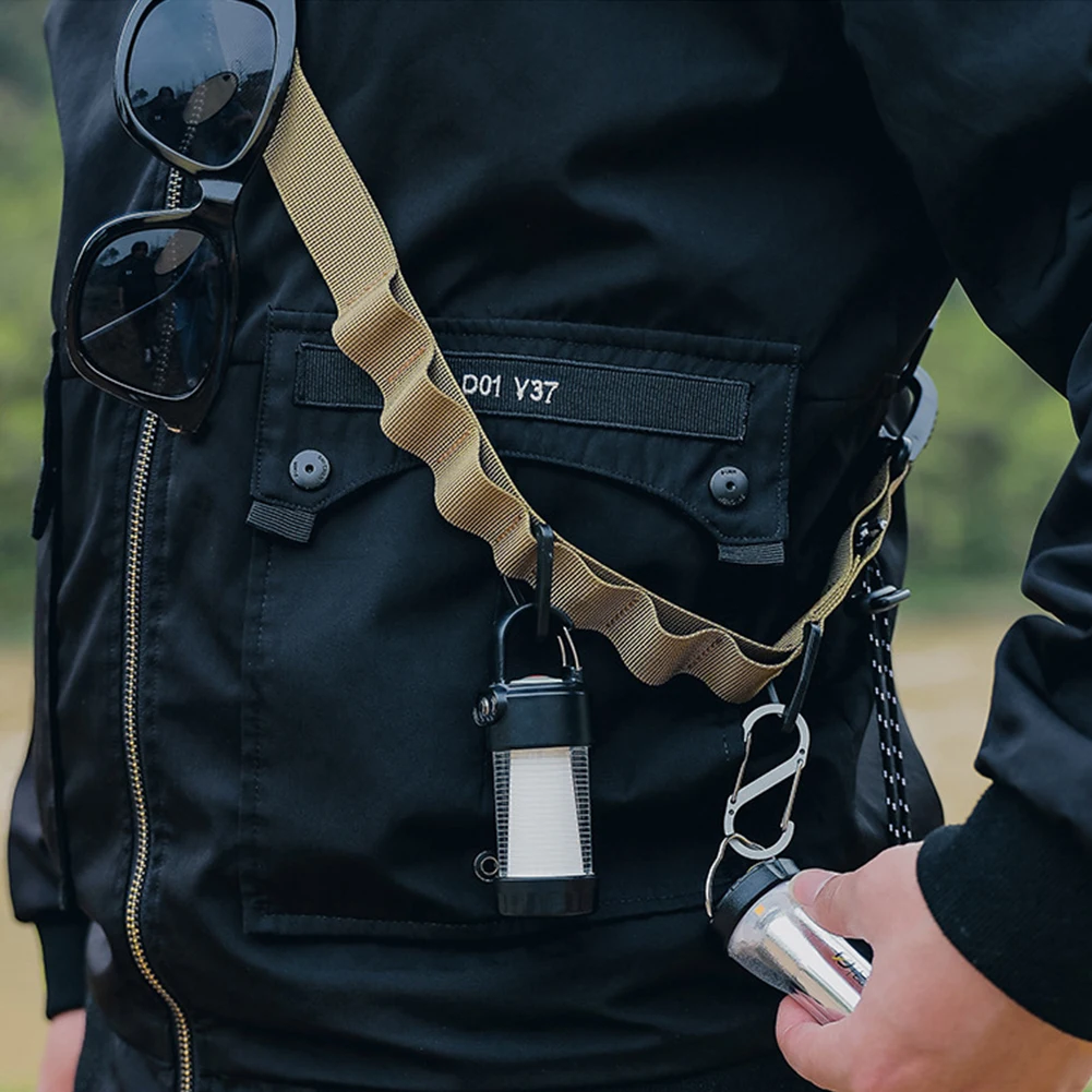 

Camping Shoulder Hanging Strap Nylon Outdoor Shoulder Hanging Strap Tactics Sling for Hunting Camping Nylon Rope