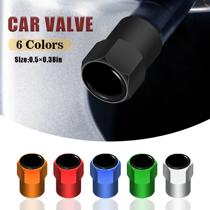 

4Pcs Metal Car Tyre Stem Air Valve Caps Universal for Volkswagen Polo Gol R Golf 4 5 6 7 B7 B6 T5 T4 3B7 601 171 Mk5 Accessories