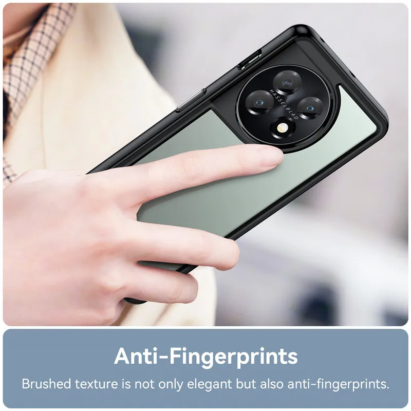 For OnePlus 11 5G Case OnePlus 11 Cover 6.7 inch Colorful Soft Edge Silicone Transparent Shockproof Bumper For OnePlus 11 Fundas