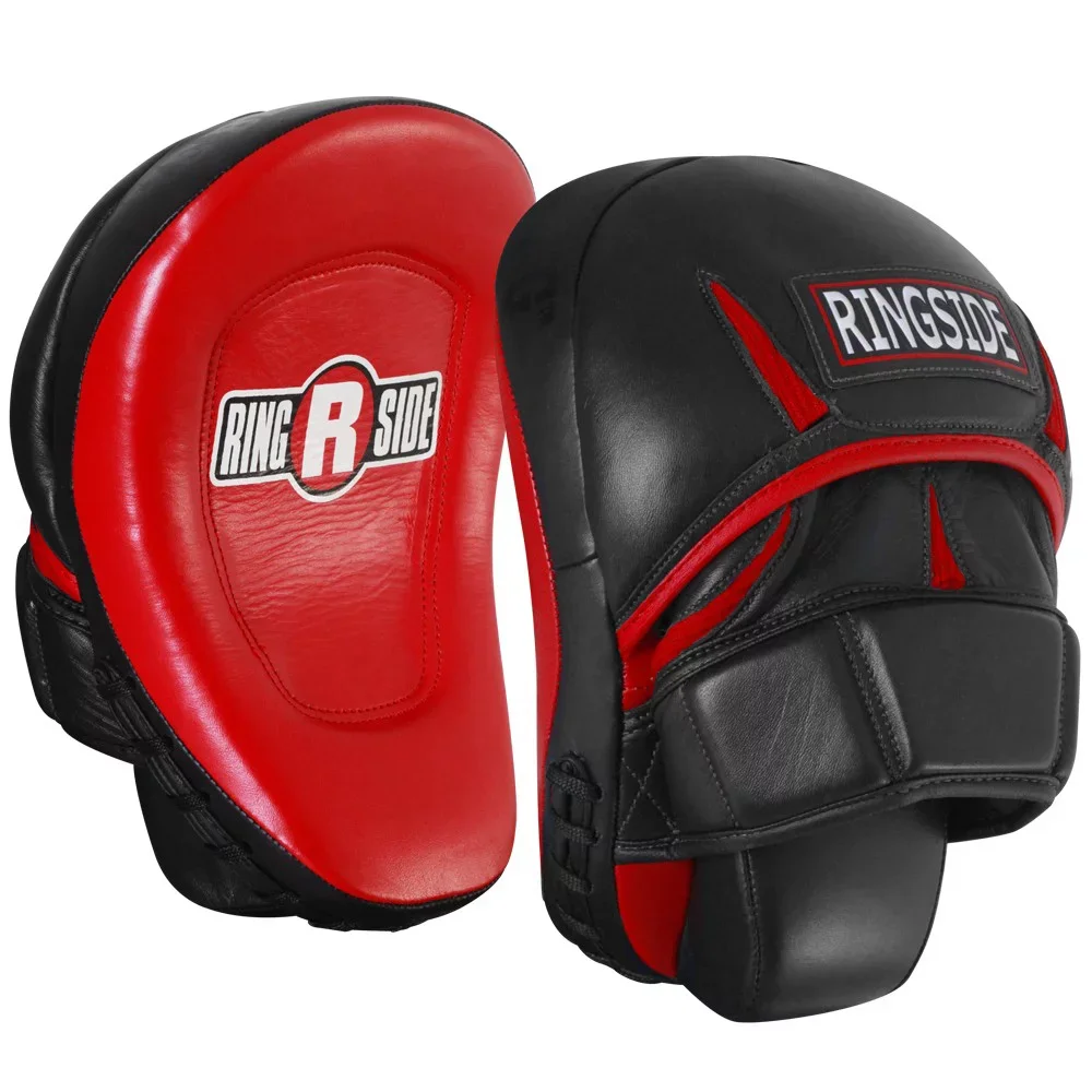 

MEIZHI Pro Panther Punch Mitts Made Entirely of Leather, The Deeply Angled Striking Surface and Recessed Contact Target