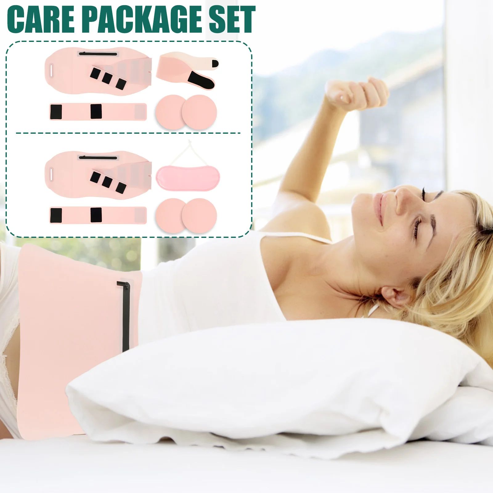 

4Pcs Neck Waist Essential Oil Pack Set with Chest Pads Washable Reusable Essential Oil Wrap Leakproof Oil Pack Wrap Adjustable